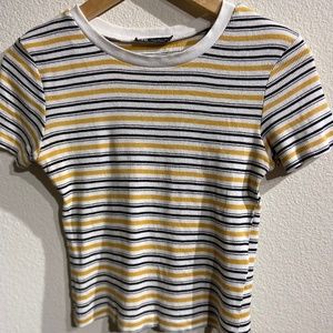ZARA Striped Honey-Bee Tee